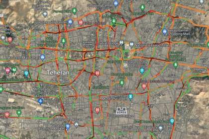 گوگل‌مپ: تهران یکسره قفل شده/ شهرداری: تمام معابر باز است!