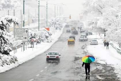 یخبندان معابر تهران از چهارشنبه